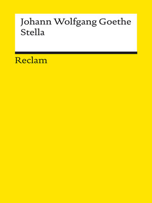 cover image of Stella. Ein Trauerspiel